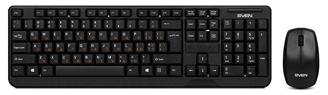 Клавиатура и мышь SVEN Comfort 3300 Wireless Black USB (фото modal 1)