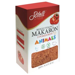 Sotelli Макароны Animals с томатом gluten free, 400 г (фото modal nav 1)