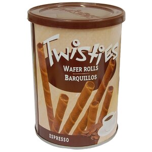 Вафельные трубочки Twisties с кофейным кремом эспрессо 400 г (фото modal nav 1)