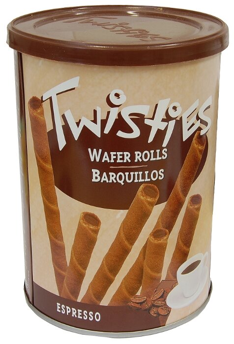 Вафельные трубочки Twisties с кофейным кремом эспрессо 400 г (фото modal 1)