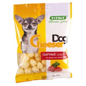 Лакомство для собак Titbit CheeserDog Сырные шарики со вкусом говядины (фото modal nav 1)