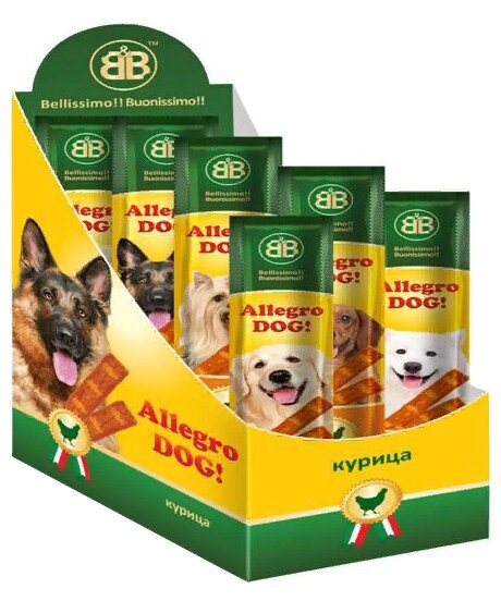 Лакомство для собак B&B Allegro Dog! Мясные колбаски курица (фото modal 3)