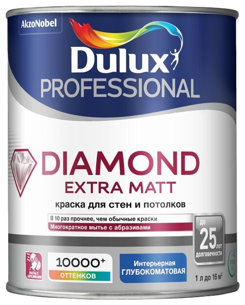 Водоэмульсионная краска Dulux Diamond Extra Matt (фото modal 1)