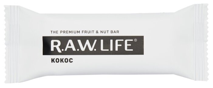 Фруктовый батончик R.A.W. Life Орехово-фруктовый батончик R.A.W. LIFE без сахара Кокос, 20 шт. (фото modal 3)