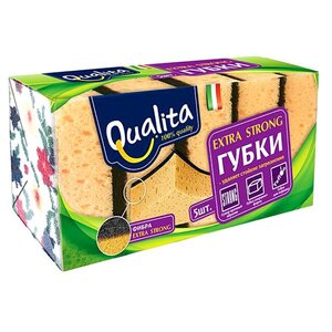 Губка Qualita Extra Strong 5 шт (фото modal nav 1)