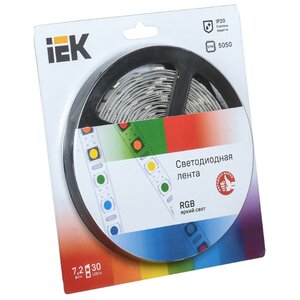 Светодиодная лента IEK LED LSR-5050RGB30-7.2-IP20-12V 5 м (фото modal nav 1)
