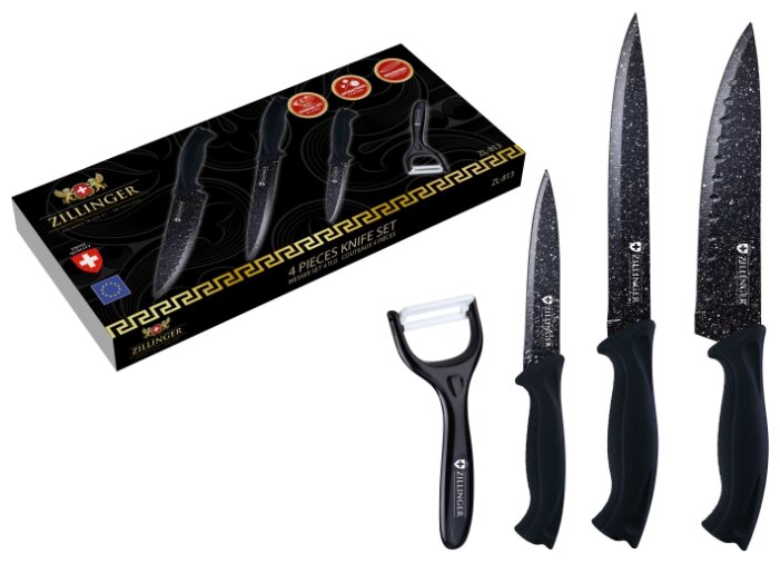 Набор Zillinger 3 ножа и овощечистка ZL-813 (фото modal 2)