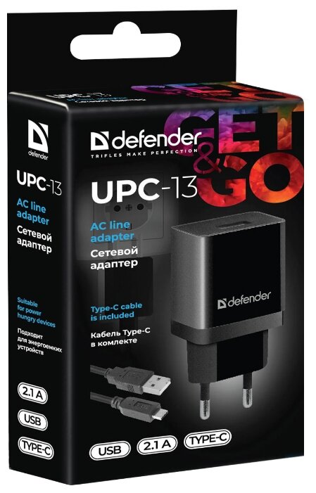 Сетевая зарядка Defender UPC-13 (фото modal 5)