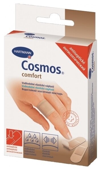 Cosmos Comfort antiseptic пластырь антисептический 2 размера, 20 шт. (фото modal 1)