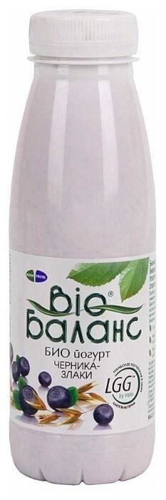 Питьевой йогурт Био Баланс с бифидобактериями Черника-злаки 1.5%, 330 г (фото modal 2)