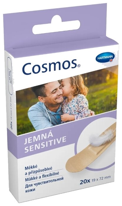 Cosmos Sensitive пластырь для чувствительной кожи 1.9х7.2 см, 20 шт. (фото modal 1)