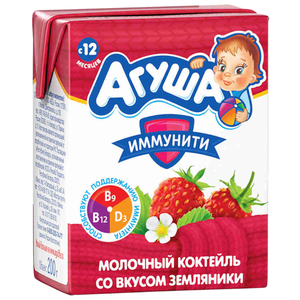 Коктейль молочный Агуша Иммунити (с 1 года) 2.5%, 0.2 л (фото modal nav 1)