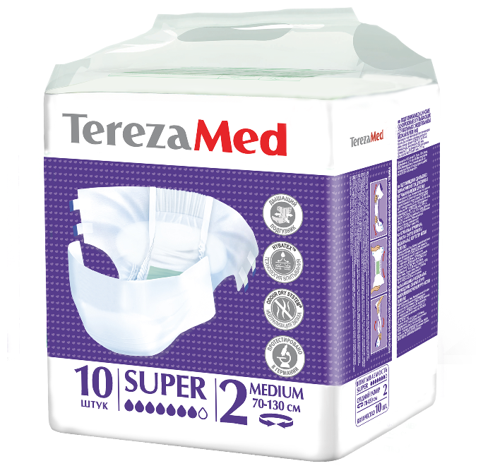 Подгузники для взрослых TerezaMed Super (10 шт.) (фото modal 1)
