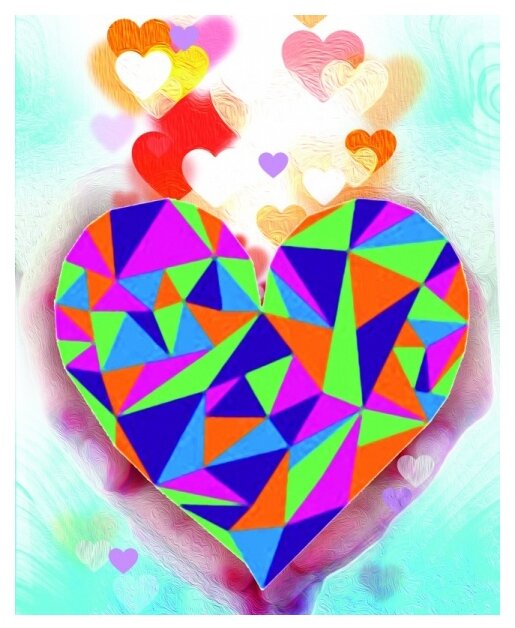 Color Kit Набор алмазной вышивки Сердце в Ваших руках (M004) 17х21 см (фото modal 2)