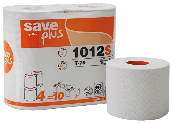 Туалетная бумага Celtex Save Plus двухслойная белая (фото modal 1)