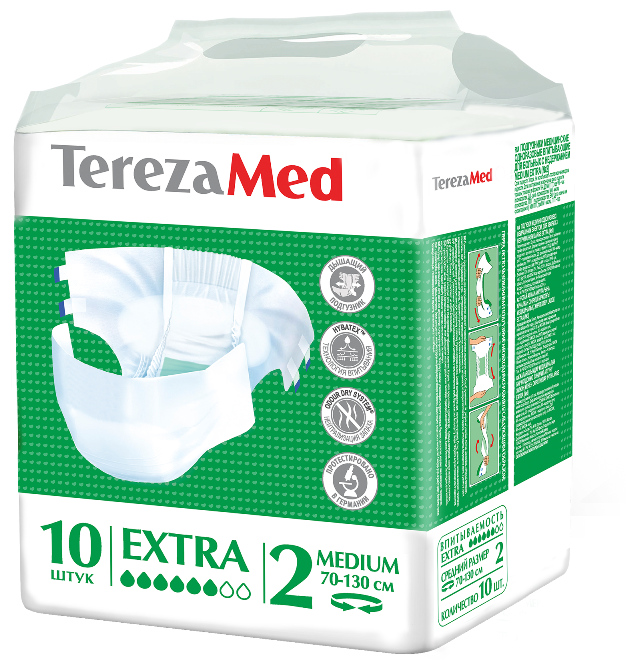Подгузники для взрослых TerezaMed Extra (10 шт.) (фото modal 1)
