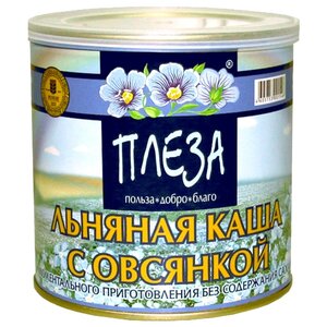 ПЛЕЗА Каша льняная вкус Натуральный с овсянкой, 400 г (фото modal nav 1)