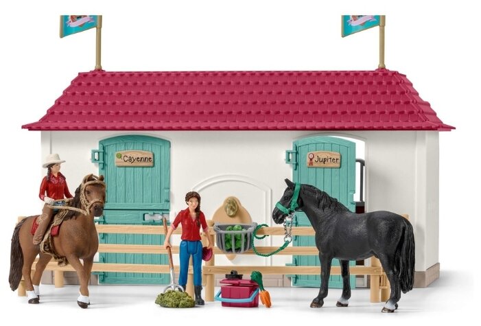 Игровой набор Schleich Большой конный двор с жилым домом и конюшней 42416 (фото modal 3)