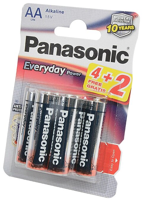 Батарейка AA Panasonic Everyday Power LR6EPS (фото modal 3)