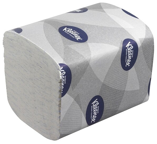 Туалетная бумага Kleenex Ultra 8408 двухслойная белая с логотипом в пачках (фото modal 4)