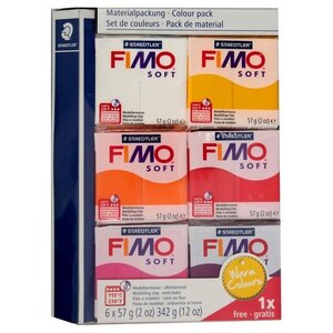 Полимерная глина FIMO Soft Набор Теплые цвета (8023 23) (фото modal nav 1)