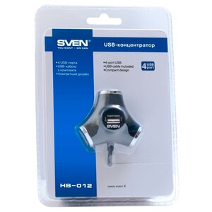 USB-концентратор SVEN HB-012, разъемов: 4 (фото modal nav 4)