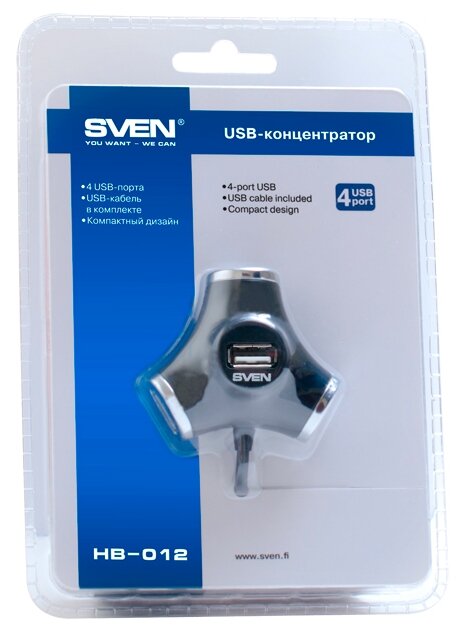 USB-концентратор SVEN HB-012, разъемов: 4 (фото modal 4)