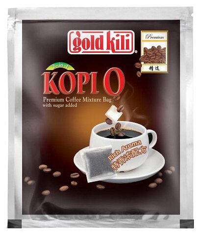 Молотый кофе Gold Kili Kopi O 2-в-1, в фильтр-пакетах (фото modal 2)