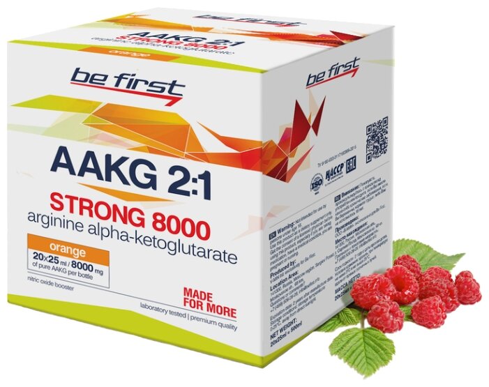 Предтренировочный комплекс Be First AAKG 2:1 Strong 8000 (20 шт.) (фото modal 1)