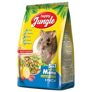 Корм для декоративных крыс Happy Jungle 5 in 1 Daily Menu Основной рацион (фото modal nav 1)