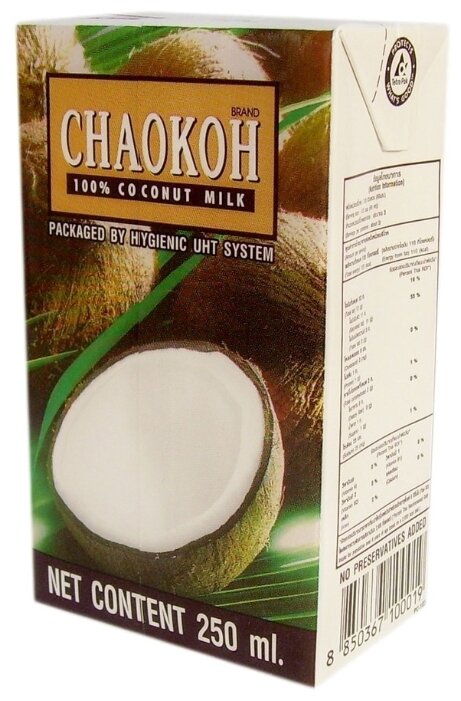 Chaokoh Кокосовое молоко, 250 мл (фото modal 1)
