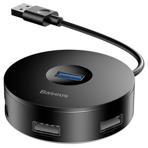 USB-концентратор Baseus round box USB HUB (CAHUB-U), разъемов: 5 (фото modal nav 3)