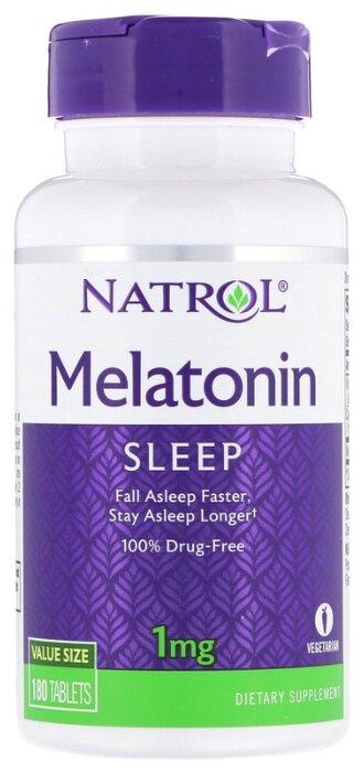 Мелатонин Natrol Melatonin 1 mg (180 таблеток) (фото modal 1)