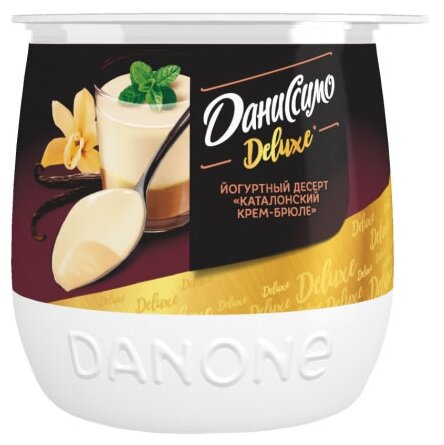 Десерт Даниссимо Deluxe йогуртный со вкусом Каталонский крем-брюле 4.7%, 160 г (фото modal 2)