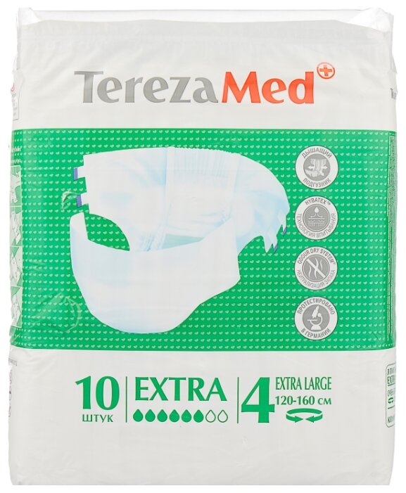 Подгузники для взрослых TerezaMed Extra (10 шт.) (фото modal 3)