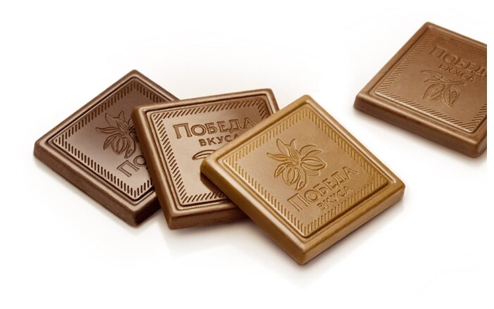 Шоколад Победа вкуса Cash-Нал ассорти порционный, коробка (фото modal 3)