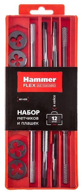 Набор метчиков и плашек Hammer Flex 601-039 (фото modal 6)