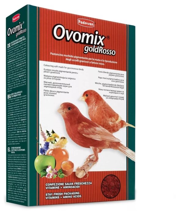Padovan корм Ovomix Gold Rosso для птенцов с красным оперением (фото modal 1)