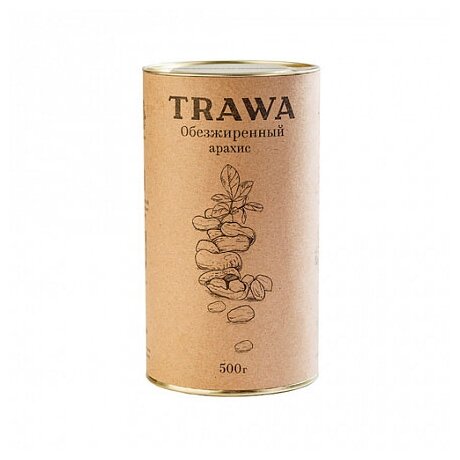 Арахис Trawa обезжиренный, 500 г (фото modal 1)