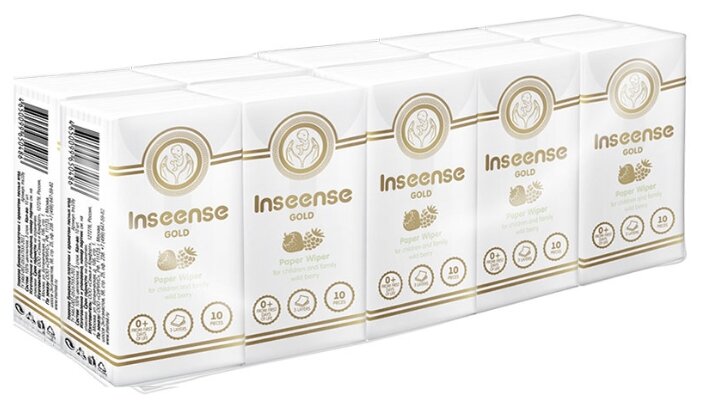 Платочки Inseense Gold Paper Wiper с ароматом лесных ягод 9.8 x 4.8 (фото modal 1)