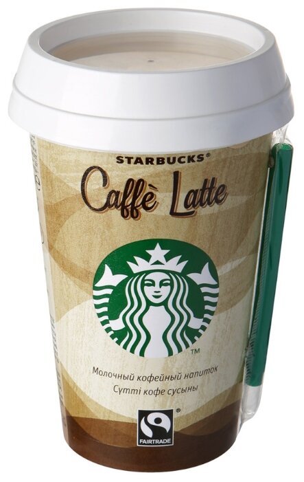 Напиток Caffe Latte Starbucks молочный кофейный 0.22 л (фото modal 1)