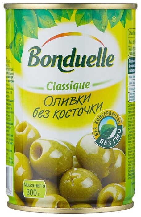 Bonduelle Оливки без косточки, жестяная банка 300 г (фото modal 1)