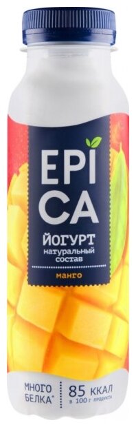 Питьевой йогурт EPICA манго 2.5%, 290 г (фото modal 1)