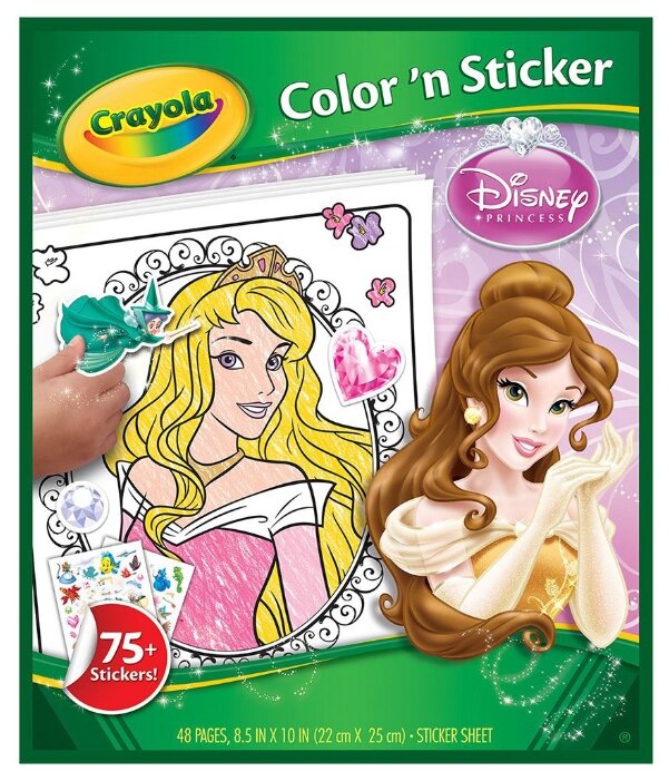 Crayola Раскраска с наклейками. Принцессы (фото modal 1)
