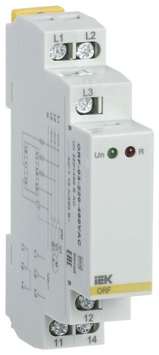 Реле контроля фаз IEK ORF-03-220-460VAC (фото modal 1)