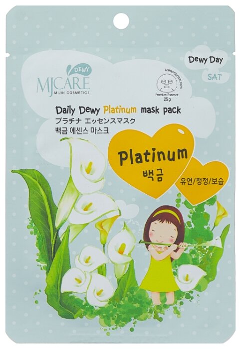 MIJIN Cosmetics тканевая маска Mj Care Daily Dewy Platinum (фото modal 1)