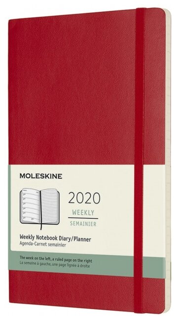 Еженедельник Moleskine Classic Soft WKNT Large датированный на 2020 год, 72 листов (фото modal 1)