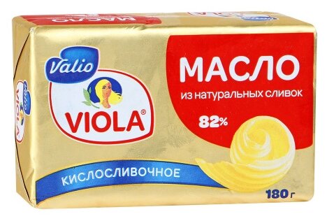 Valio Масло сладко-сливочное 82%, 180 г (фото modal 1)