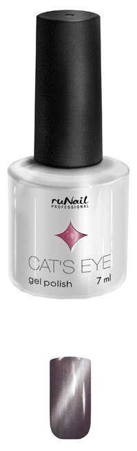 Гель-лак Runail Cat's eye серебристый блик, 7 мл (фото modal 1)