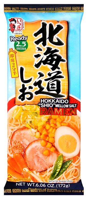 Itsuki Foods Лапша рамен Хоккайдо шио с соусом 172 г (фото modal 1)